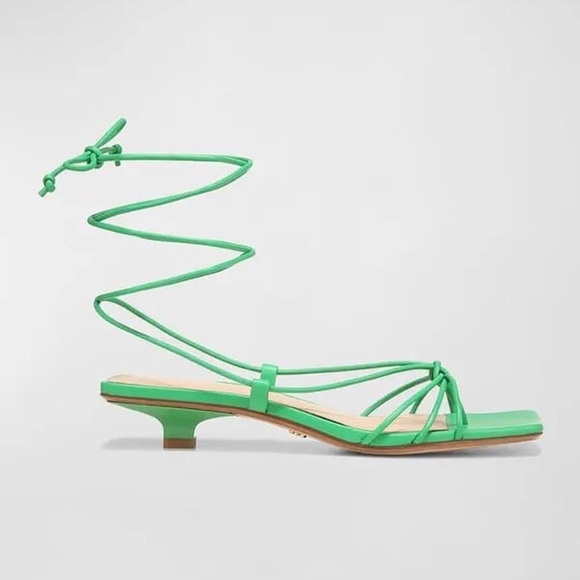 Veronica Beard Shoes - VERONICA BEARD 
Foley Leather Ankle-Wrap Thong Sandals NWOT